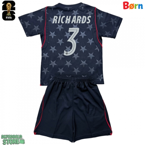 Forente stater Chris Richards #3 Replika Babytøj Udebanesæt Børn VM 2026 Kortærmet (+ Korte bukser)